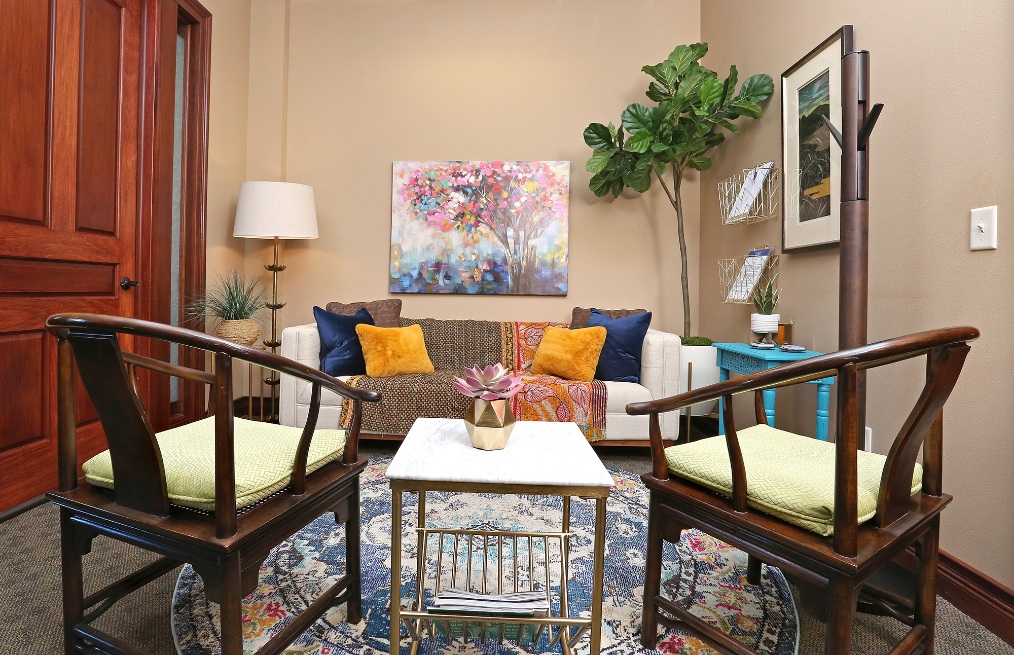 Lavelle & Associates colorful office space